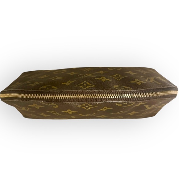 LOUIS VUITTON Authentic Monogram Trousse Demi Ronde Cosmetic Clutch Bag, Vintage - Picture 8 of 11
